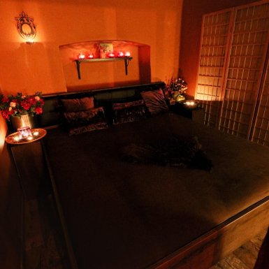 Erotic massage room in Sweet Massage studio in Prague